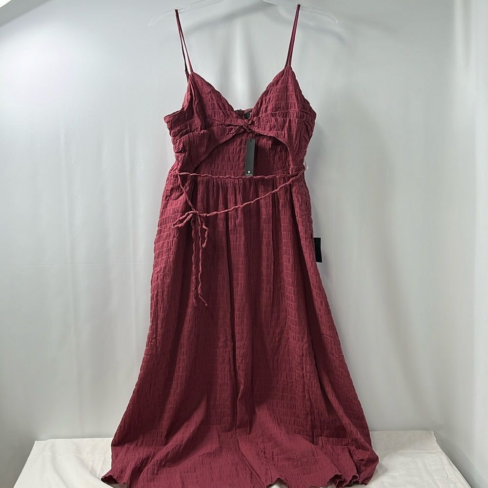 Lulu's Red Spaghetti Strap Sundress for Weddings